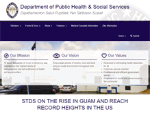Tablet Screenshot of dphss.guam.gov